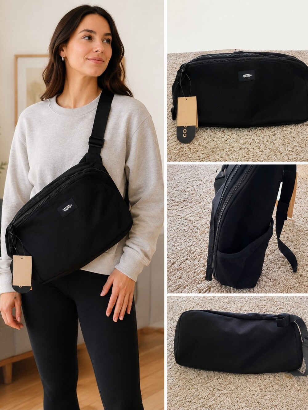Vans Black Sling Bag